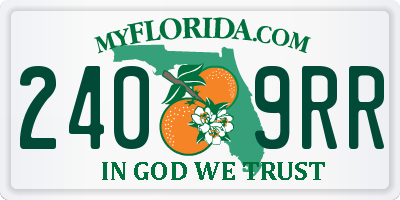 FL license plate 2409RR