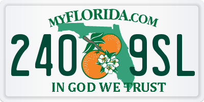 FL license plate 2409SL