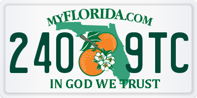 FL license plate 2409TC