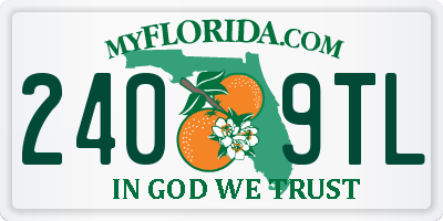 FL license plate 2409TL