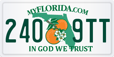 FL license plate 2409TT