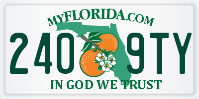 FL license plate 2409TY