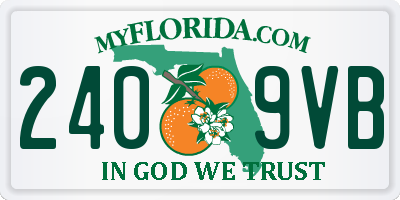 FL license plate 2409VB