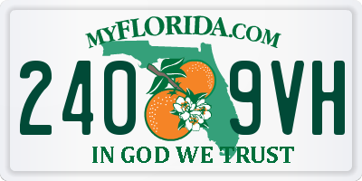FL license plate 2409VH