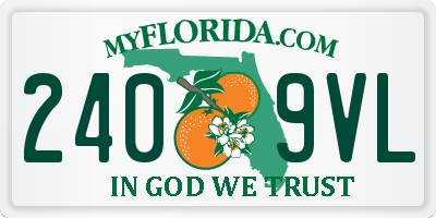 FL license plate 2409VL