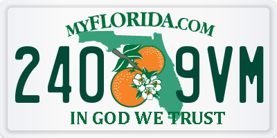 FL license plate 2409VM