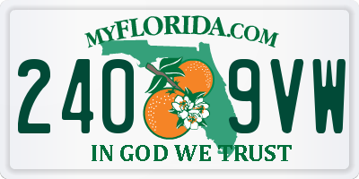 FL license plate 2409VW