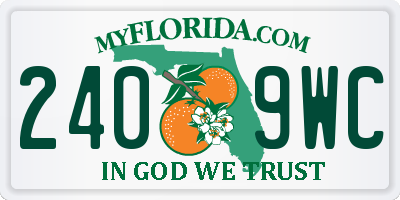 FL license plate 2409WC