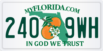 FL license plate 2409WH