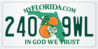FL license plate 2409WL
