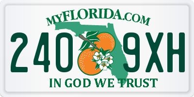 FL license plate 2409XH
