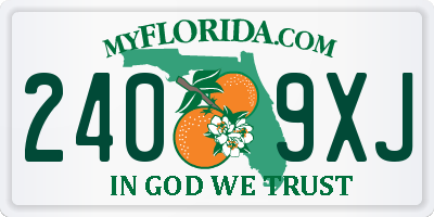 FL license plate 2409XJ