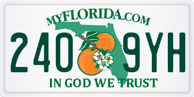 FL license plate 2409YH