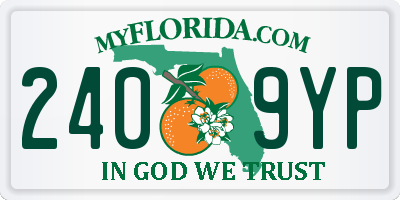 FL license plate 2409YP