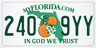 FL license plate 2409YY