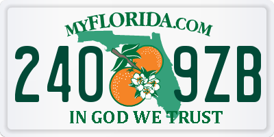 FL license plate 2409ZB