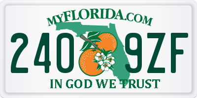 FL license plate 2409ZF
