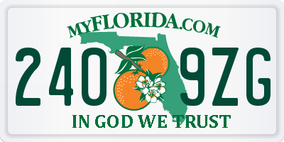 FL license plate 2409ZG