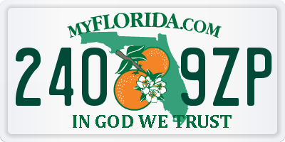 FL license plate 2409ZP