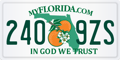 FL license plate 2409ZS