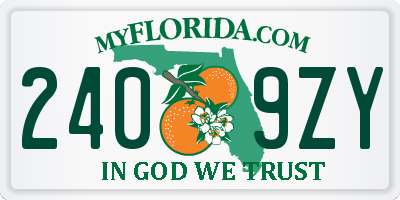 FL license plate 2409ZY