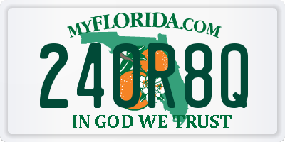 FL license plate 240R8Q