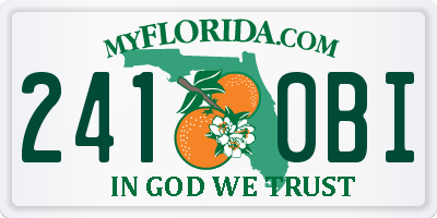 FL license plate 2410BI