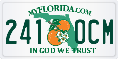 FL license plate 2410CM