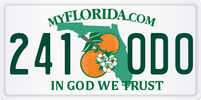 FL license plate 2410DO