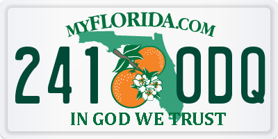 FL license plate 2410DQ