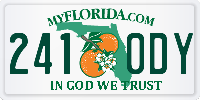 FL license plate 2410DY