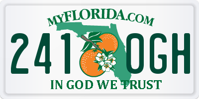 FL license plate 2410GH