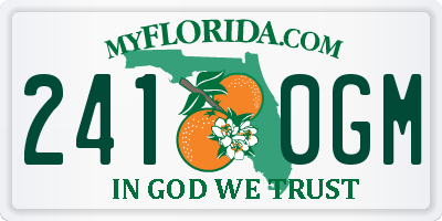 FL license plate 2410GM