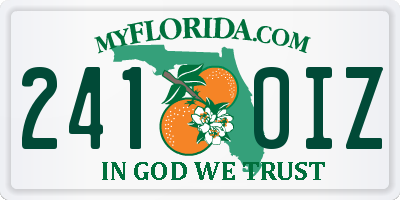 FL license plate 2410IZ