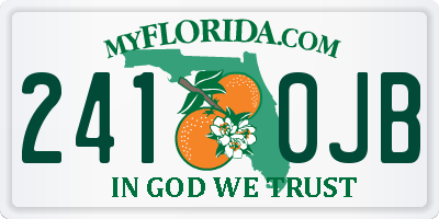 FL license plate 2410JB