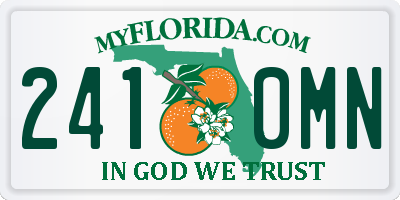 FL license plate 2410MN