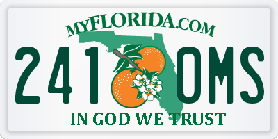FL license plate 2410MS