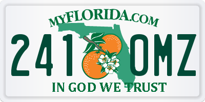 FL license plate 2410MZ