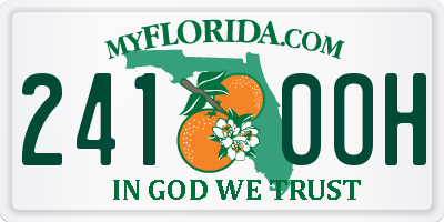 FL license plate 2410OH