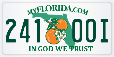 FL license plate 2410OI