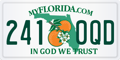FL license plate 2410QD