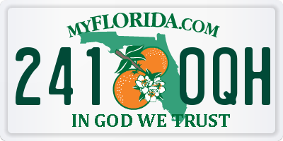 FL license plate 2410QH
