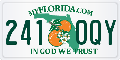 FL license plate 2410QY