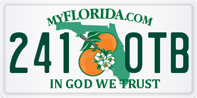 FL license plate 2410TB