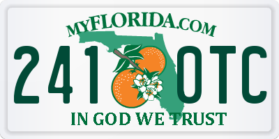FL license plate 2410TC