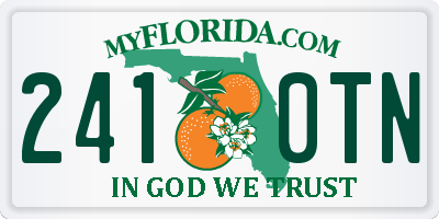 FL license plate 2410TN
