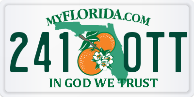 FL license plate 2410TT