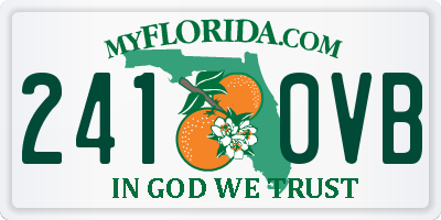 FL license plate 2410VB