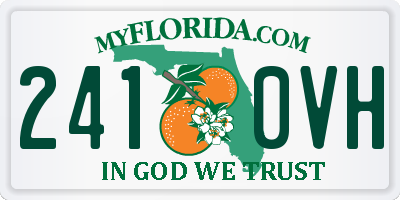FL license plate 2410VH