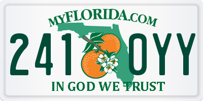 FL license plate 2410YY